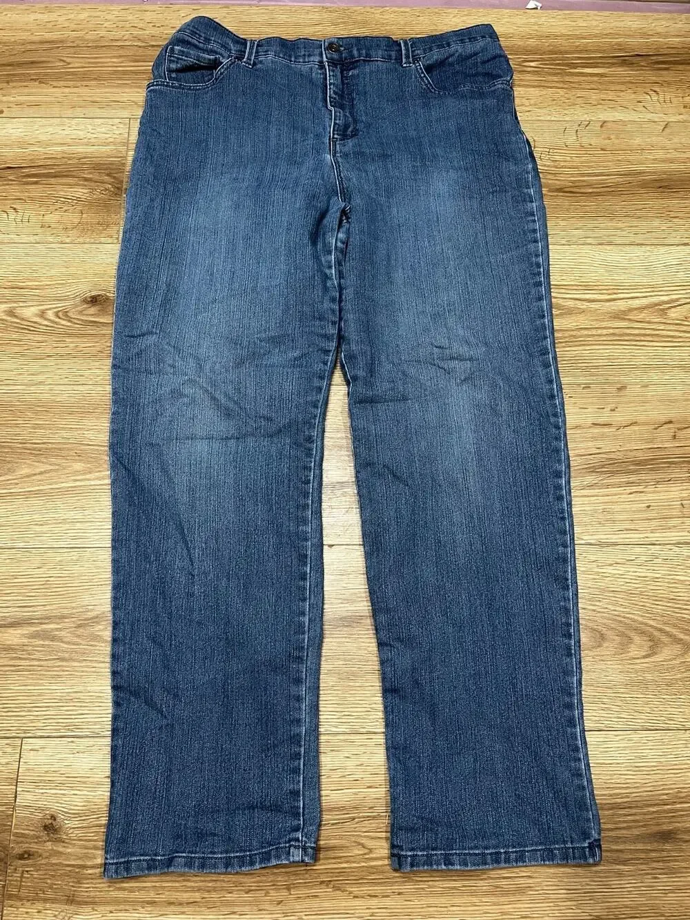 Gloria Vanderbilt Women's Blue Stretch Jeans Size 18 (A01)
